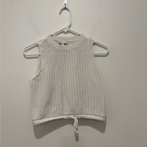 Miou muse knit tank with tie